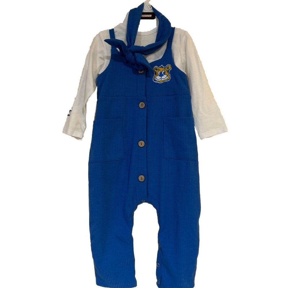 Colosseum Blue UCLA Bruins Walk-Off Romper Overalls Infant Girls (6-12) Months